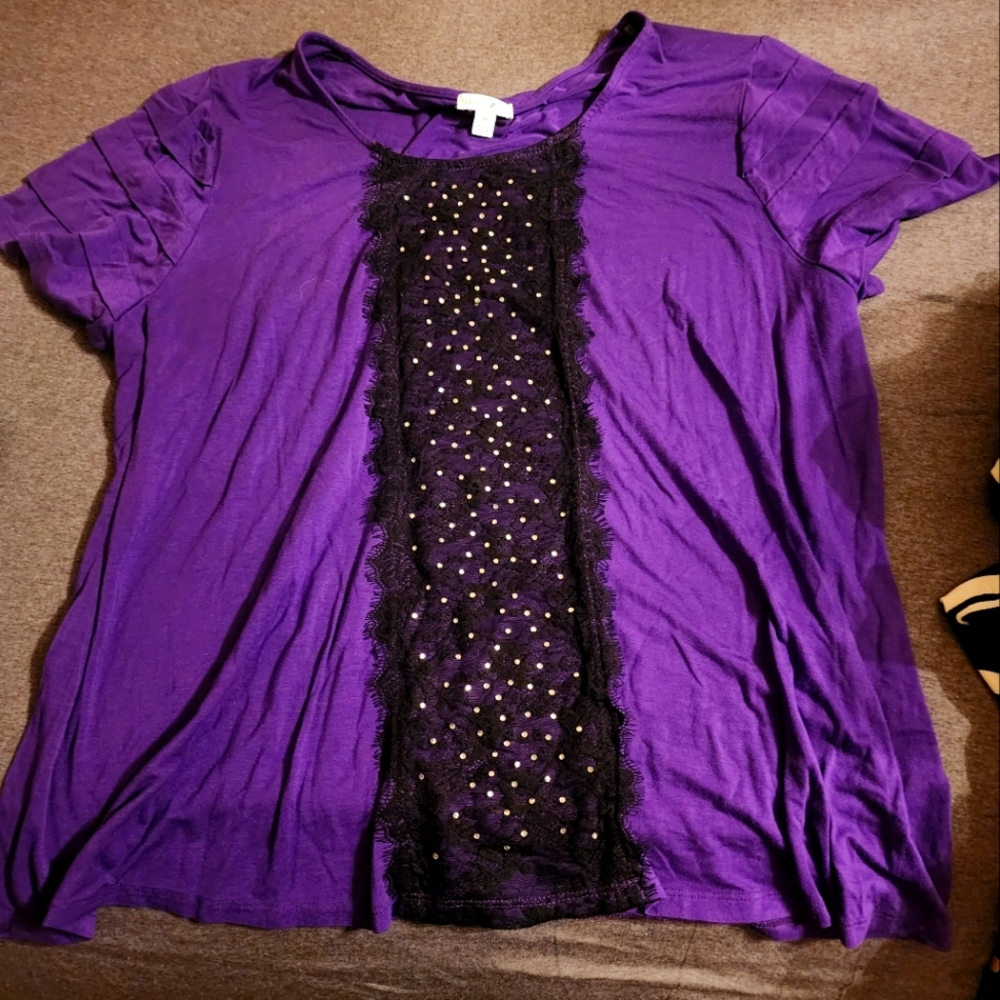 Purple top 3x